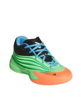 Zapatilla Adidas J Dame X Verde/Naranja
