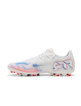 Bota Puma M Future 8 Play MG Blanco/Naranja
