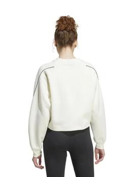 Sudadera Adidas W Stadium SWT Blanco/Negro para mujer