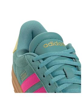Zapatilla Adidas W VL Court Bold Verde/Rosa