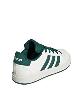 Zapatilla Adidas K Grand Court 2.0 Blanco/Verde