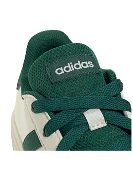 Zapatilla Adidas K Grand Court 2.0 Blanco/Verde