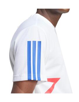 Camiseta Adidas M Tiro CB Blanco/Royal/Rojo