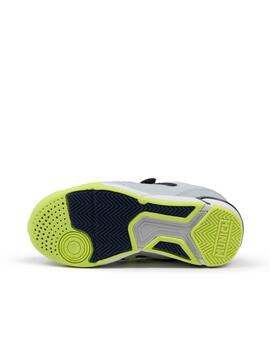 Zapatilla Munich One Kid VCO 76 Gris/Marino/Fluor