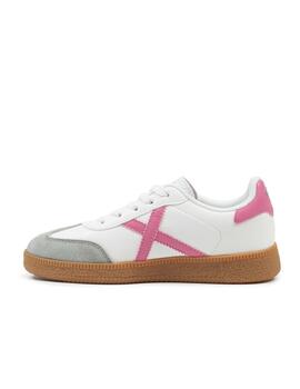 Zapatilla Munich Mini Barru 09 Blanco/Rosa