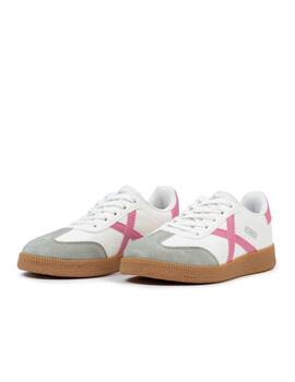 Zapatilla Munich Mini Barru 09 Blanco/Rosa