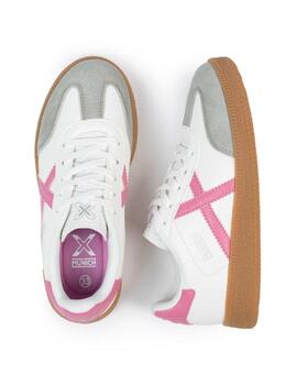 Zapatilla Munich Mini Barru 09 Blanco/Rosa