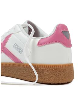 Zapatilla Munich Mini Barru 09 Blanco/Rosa