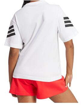 Camiseta Adidas W FI 3S Blanco/Negro