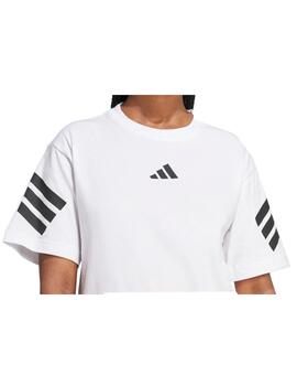 Camiseta Adidas W FI 3S Blanco/Negro