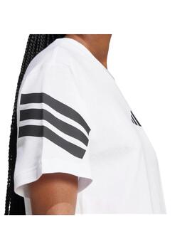 Camiseta Adidas W FI 3S Blanco/Negro
