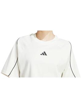 Camiseta Adidas W Stadium Hueso/Negra