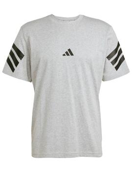Camiseta Adidas M FI 3S Reg Gris