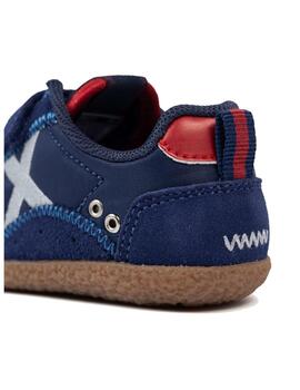 Zapatilla Munich Baby Koda 19 Marino/Rojo