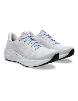 Zapatilla Asics W Versablast 4 Blanco y celeste para mujer