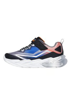 Zapatilla Skechers K Lights Flex Glow Ultra BKSL