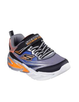 Zapatilla Skechers K Lights Flex Glow Ultra BKSL