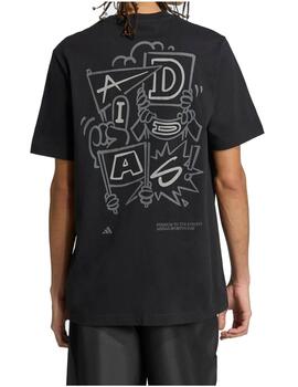 Camiseta Adidas M Stad Crowd Negro