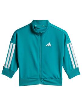 Chándal Adidas Inf 3S TR 205 Verde/Blanco