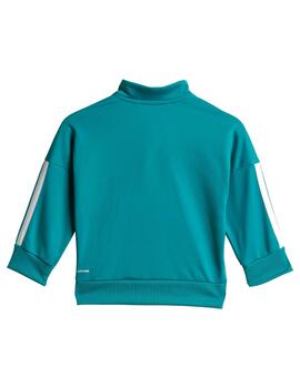 Chándal Adidas Inf 3S TR 205 Verde/Blanco