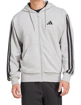 Chaqueta Adidas M 3S FT FZ HD Gris
