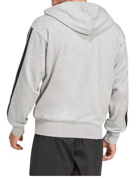 Chaqueta Adidas M 3S FT FZ HD Gris