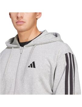 Chaqueta Adidas M 3S FT FZ HD Gris