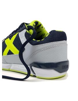 Zapatilla Munich One Kid 76 Gris/Marino/Flour