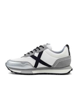 Zapatilla Munich W Next 19 Blanco/Negro/Plata