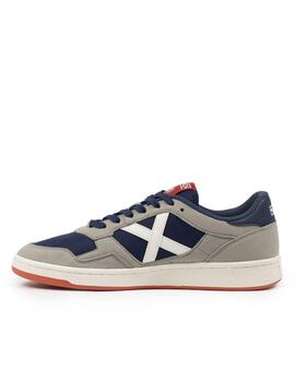 Zapatilla Munich M Arrow 77 Gris/Marino/Blanco