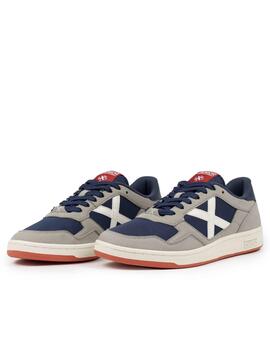 Zapatilla Munich M Arrow 77 Gris/Marino/Blanco