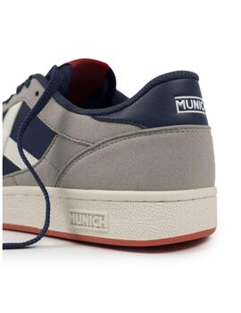 Zapatilla Munich M Arrow 77 Gris/Marino/Blanco