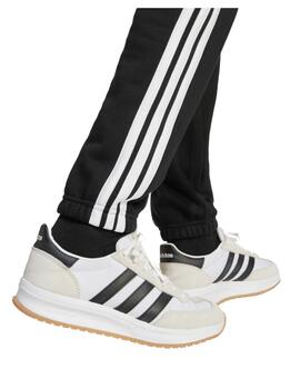 Pantalón Adidas J 3S FL 280 Negro/Blanco