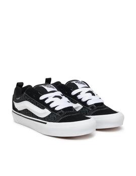 Zapatilla Vans JN Knu Skool Logo Negro/Blanco