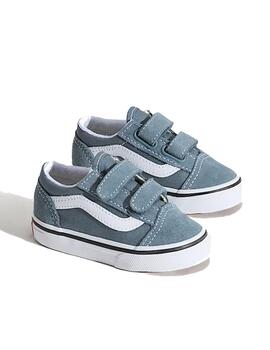 Zapatilla Vans TD Old Skool Gris Marengo/Blanco