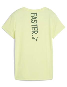 Camiseta Puma W Run Forever Faster Amarillo