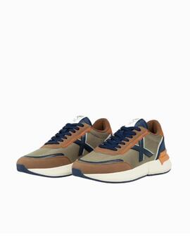 Zapatilla Munich M Versus 107 Marrón/Marino