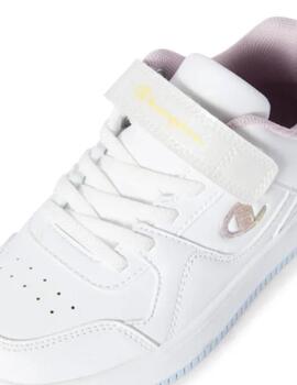 Zapatilla Champion PS RD18 Low Blanco y Glitter