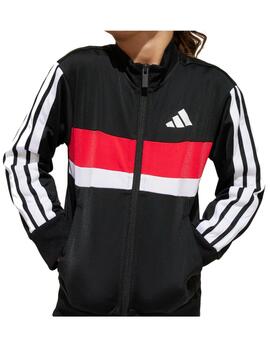 Chándal Adidas LK 3S TIB Negro/Blanco/Rojo