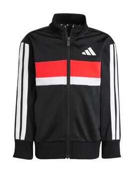 Chándal Adidas LK 3S TIB Negro/Blanco/Rojo