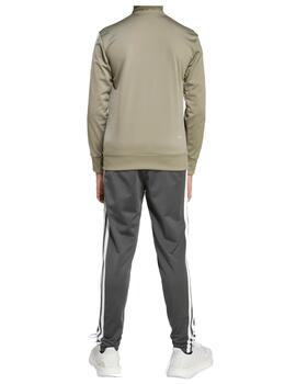 Chándal Adidas J 3S Tiberio Verde/Gris