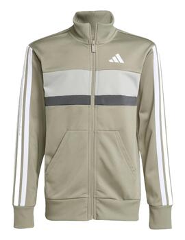 Chándal Adidas J 3S Tiberio Verde/Gris