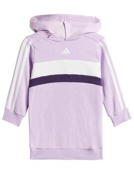Chándal Adidas IG 3S TIB FL ST Morado/Blanco