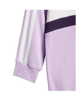Chándal Adidas IG 3S TIB FL ST Morado/Blanco