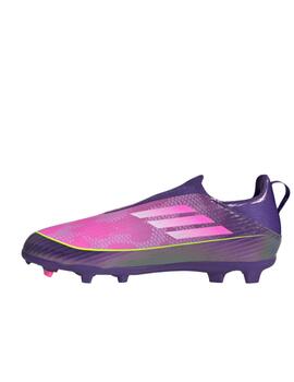 Botas Adidas J F50 League Lamine FG/MG Morado/Rosa