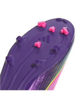 Botas Adidas J F50 League Lamine FG/MG Morado/Rosa
