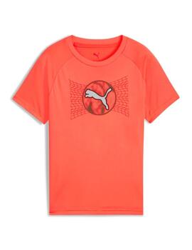 Camiseta Puma JR Active Sports Poly Naranja