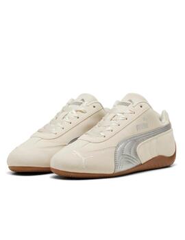 Zapatilla Puma JR Speedcat Metallic Marfil/Plata