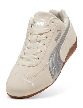 Zapatilla Puma JR Speedcat Metallic Marfil/Plata