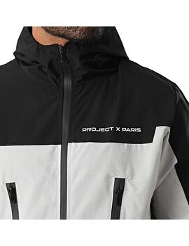 Cazadora Project X Paris Techwear LSBK Gris/Negro
